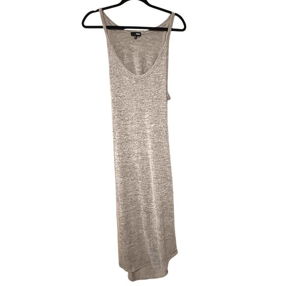 Aritzia Wilfred Free Yasmin Knit Thread Open Cutout Back Midi Tank Dress Size L - Picture 1 of 4